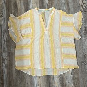 Matilda Jane Striped Yellow and White Women's Top